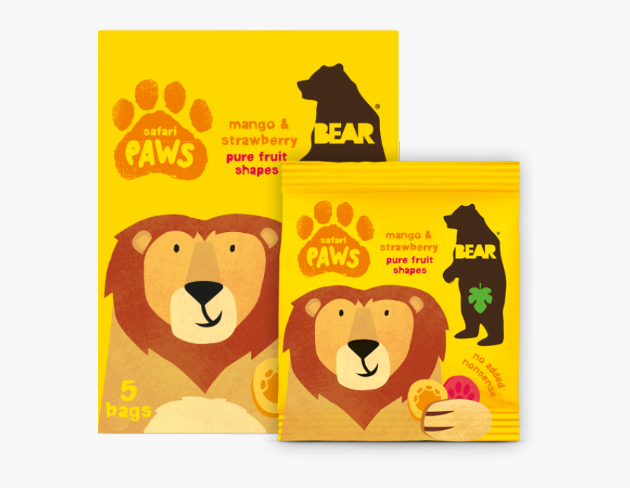 Bear Fruit Snacks Paws, Transparent Clipart