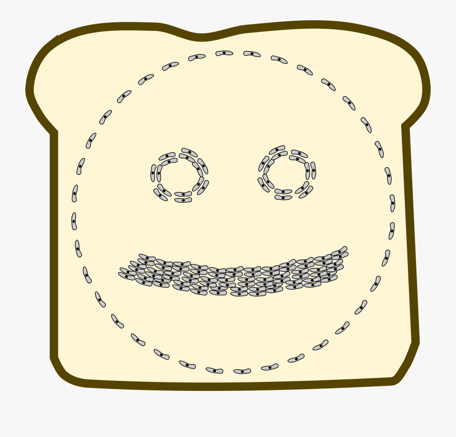 Germophobe"s View Of A Sandwich Clip Arts - Circle, Transparent Clipart