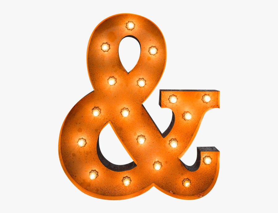 Marquee Symbol Ampersand, Transparent Clipart