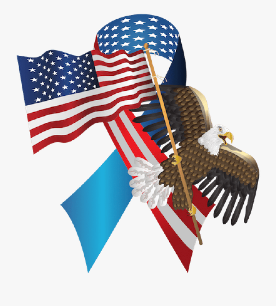 America Flag, Transparent Clipart