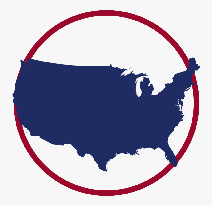 White People Us Map, Transparent Clipart