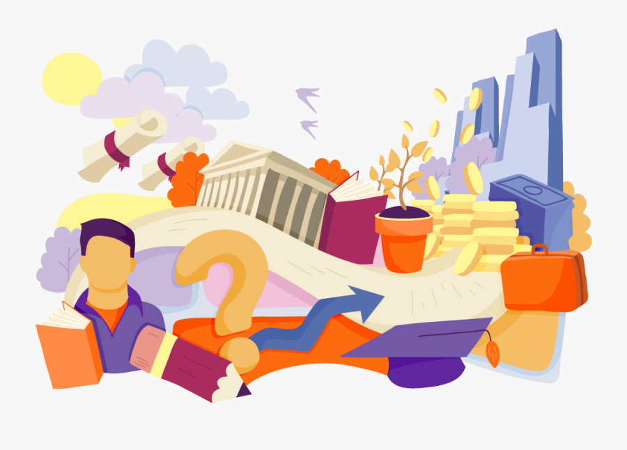 Illustration Of Why Study Here - Illustration, Transparent Clipart