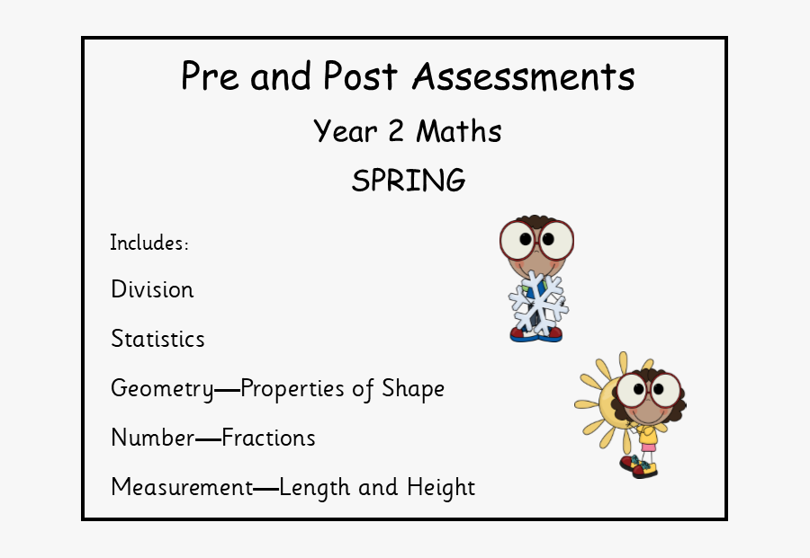 Addition And Subtraction Pre Assessment Year 2, Transparent Clipart