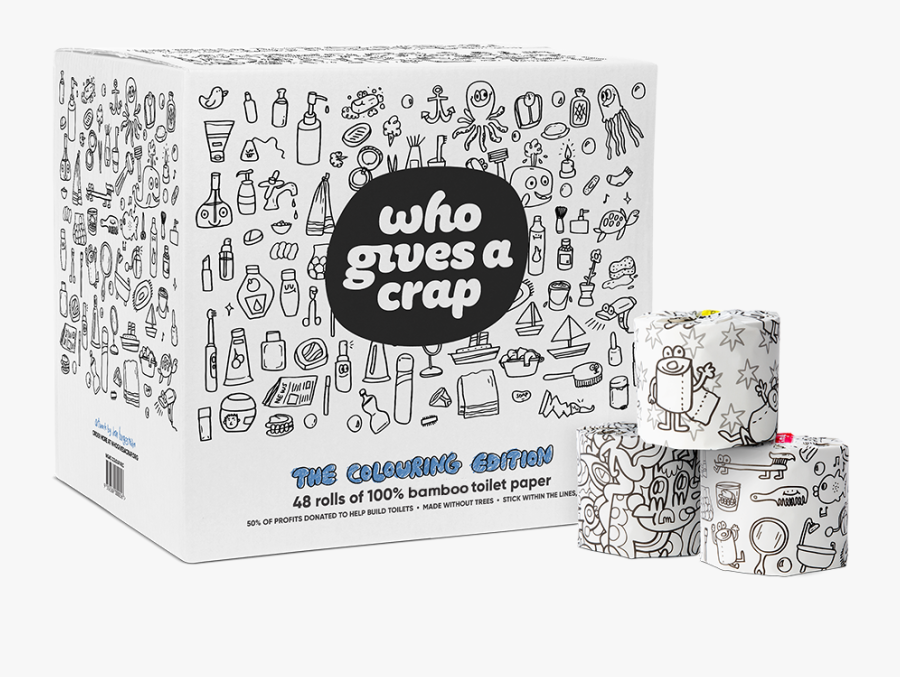 Colouring Edition Toilet Paper - Gives A Crap Colouring Edition, Transparent Clipart