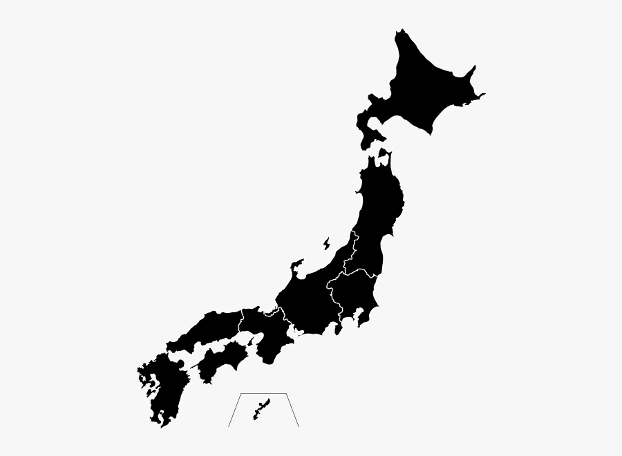 Japan Map Kyoto Highlighted, Transparent Clipart