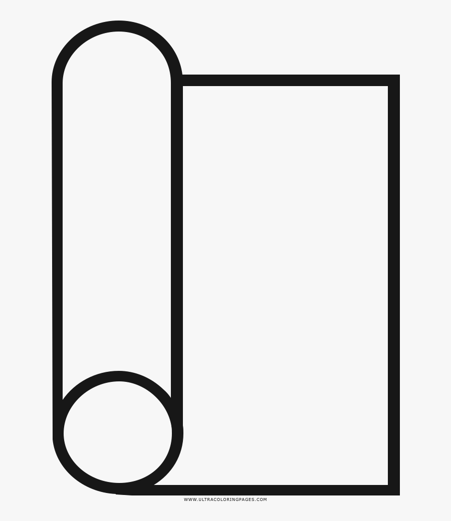 Paper Roll Coloring Page - Coloring Book, Transparent Clipart