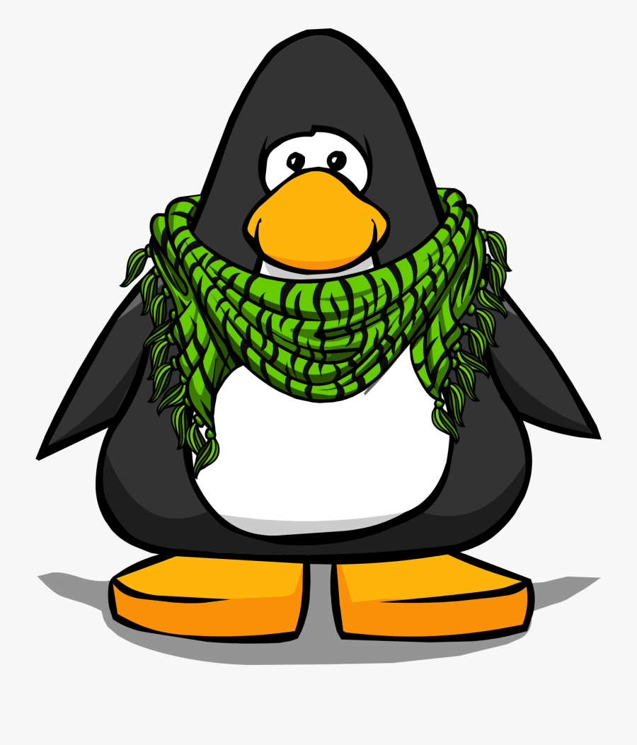 Scarf Clipart Green Scarf - Club Penguin Vuvuzela, Transparent Clipart