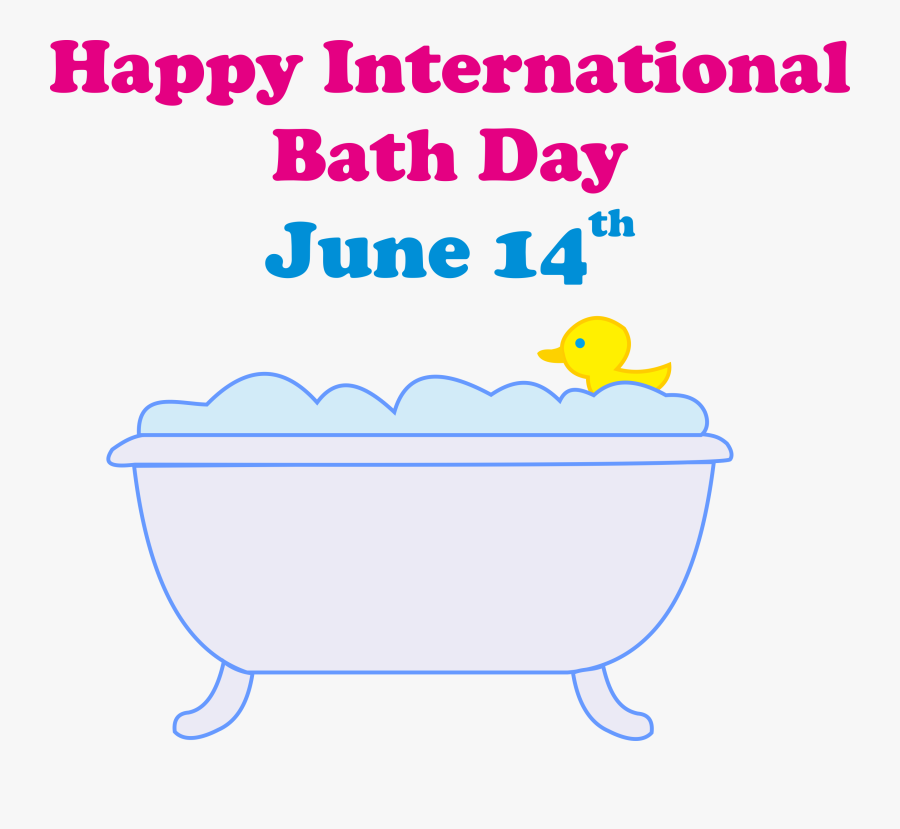 International Bath Day June 14 - June 14 International Day, Transparent Clipart