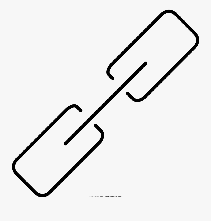 Chain Link Coloring Page, Transparent Clipart