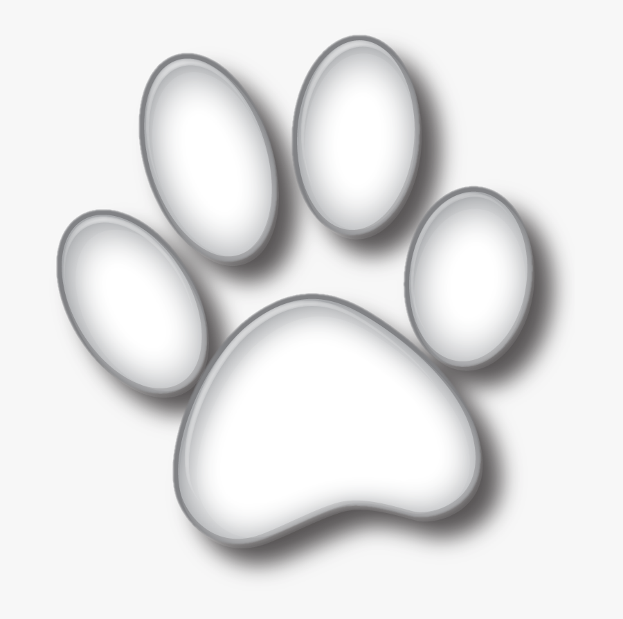 Transparent White Paw Print Png, Transparent Clipart
