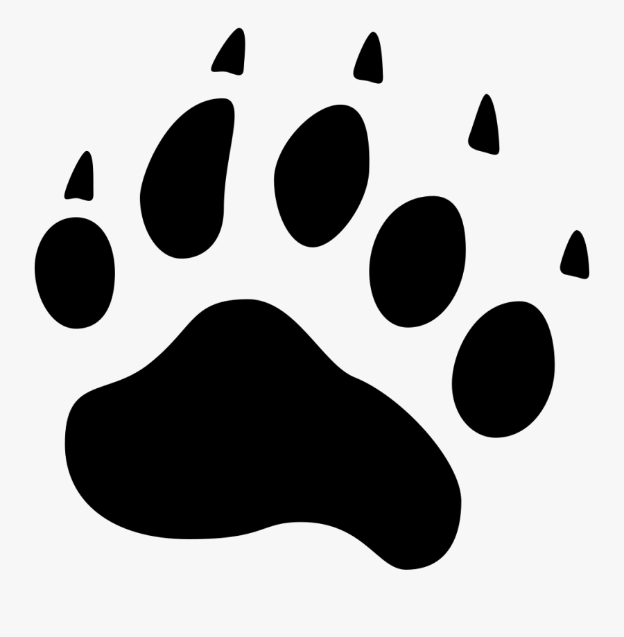 Pawprint Svg Kitten - Bear Paw Icon, Transparent Clipart