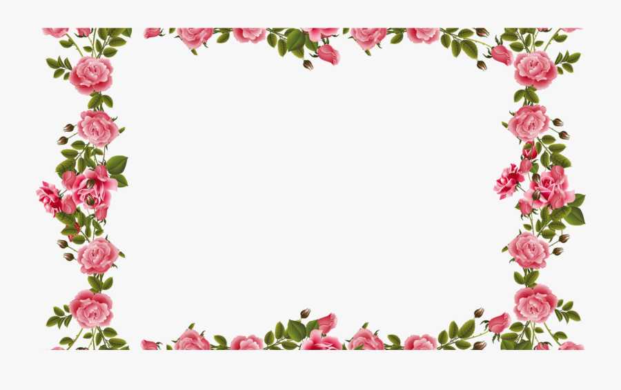 Transparent Vintage Flower Border Png, Transparent Clipart