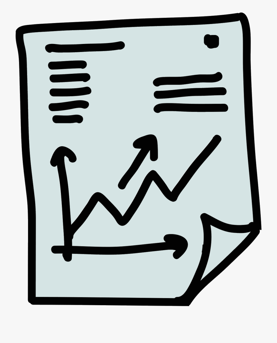 Graph Report Icon - Animated Paper With No Background, Transparent Clipart