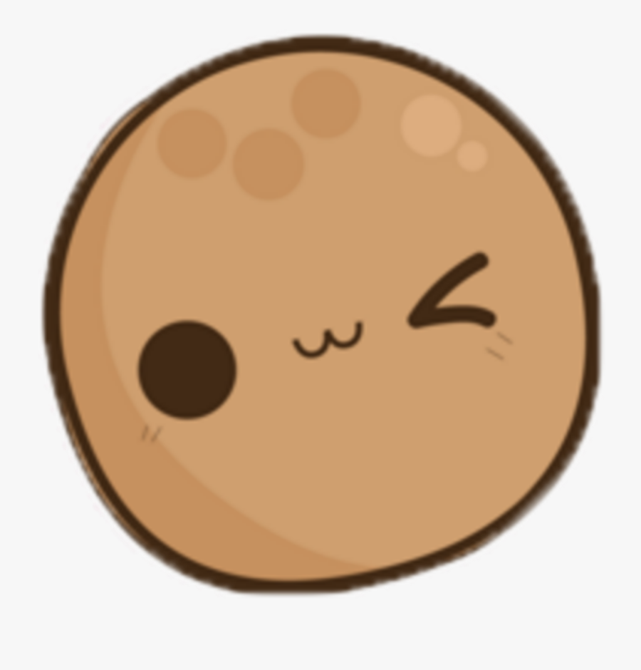 #kawaii #kiwi #brown #fruits #face - Kiwi Fruit With Face, Transparent Clipart