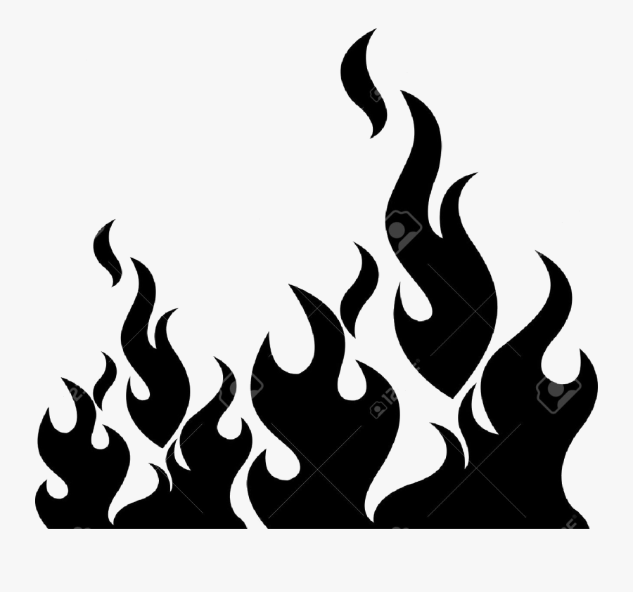 Flame Illustration Art Of Black With Iso Transparent, Transparent Clipart