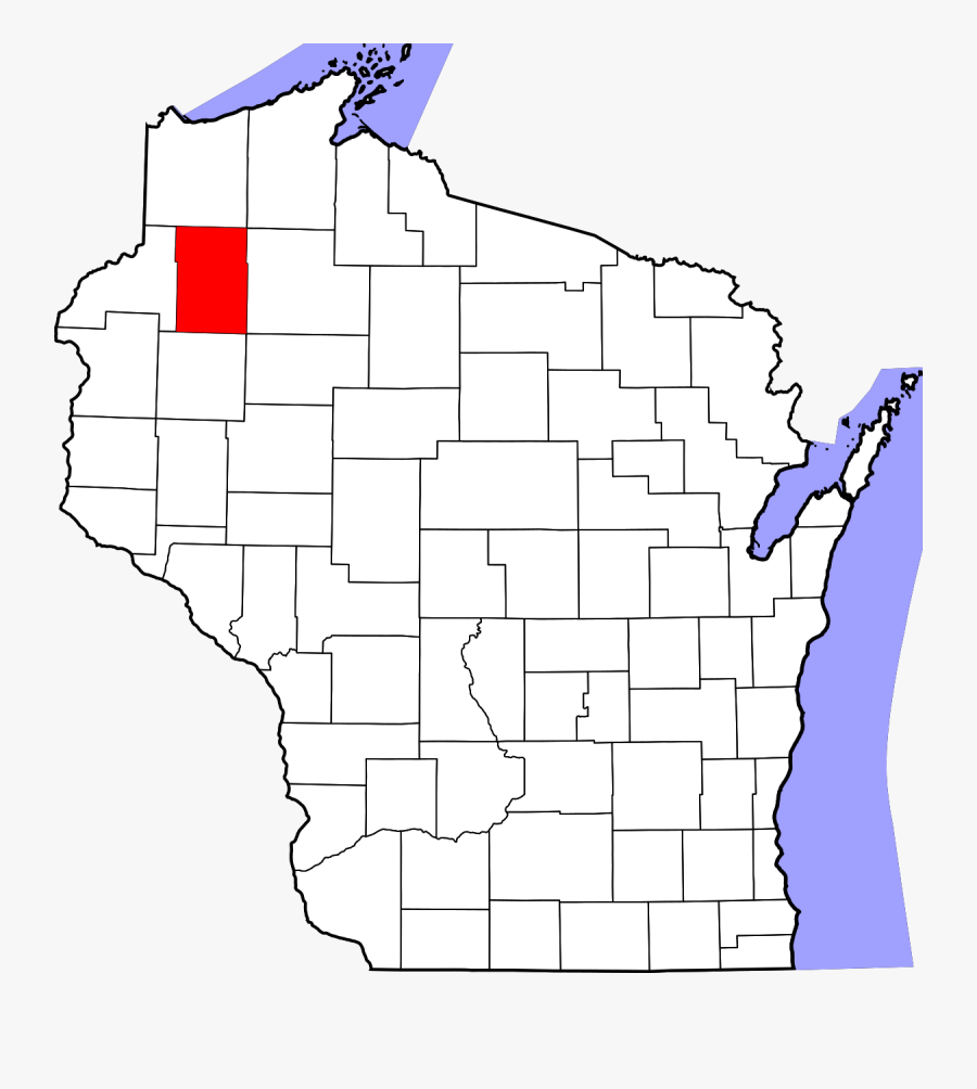Door County Wisconsin Map, Transparent Clipart