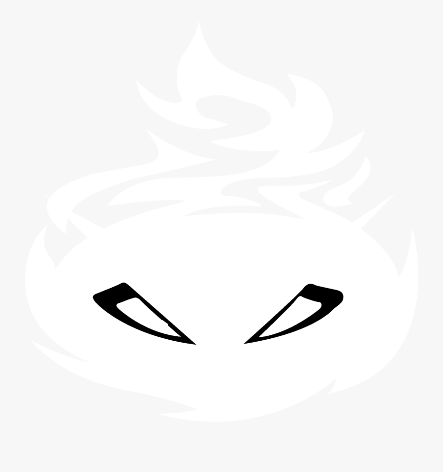 Flame Logo Black And White, Transparent Clipart