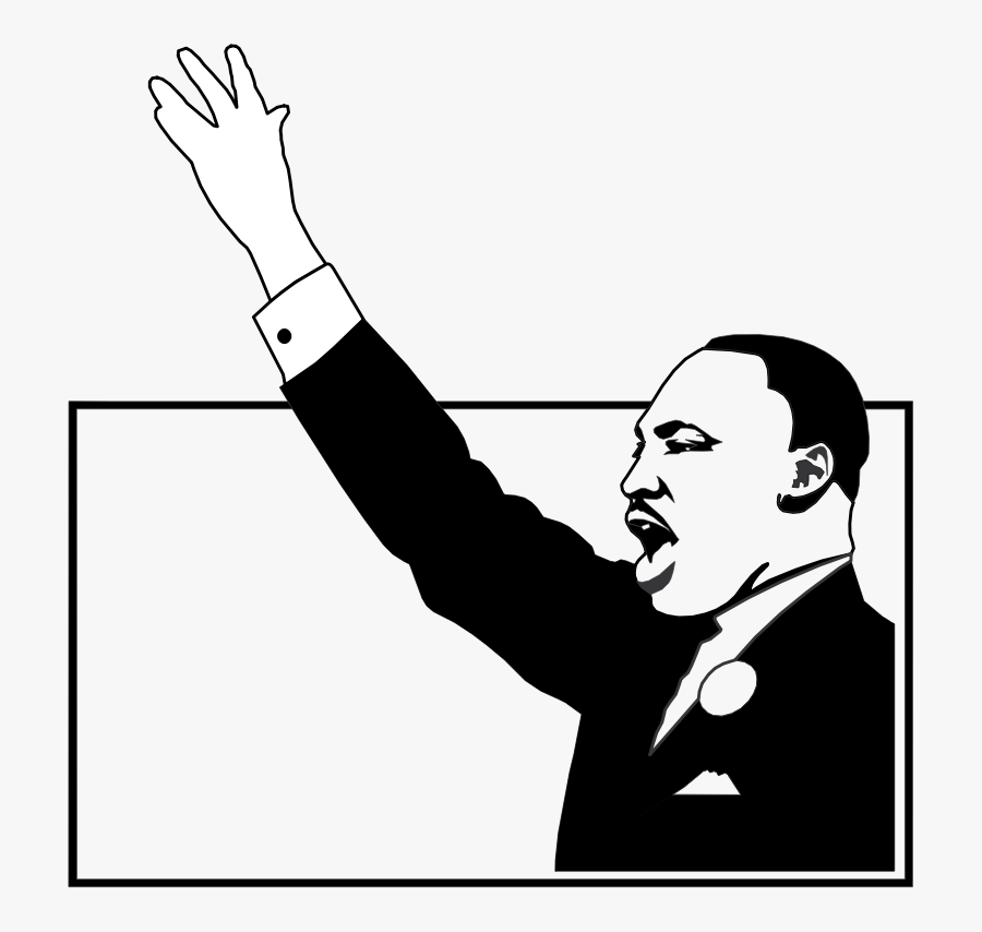 Martin Luther King Png Free Download - Martin Luther King Jr Silhouette, Transparent Clipart