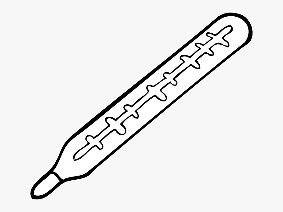 Thermometer Ausmalbild, Transparent Clipart