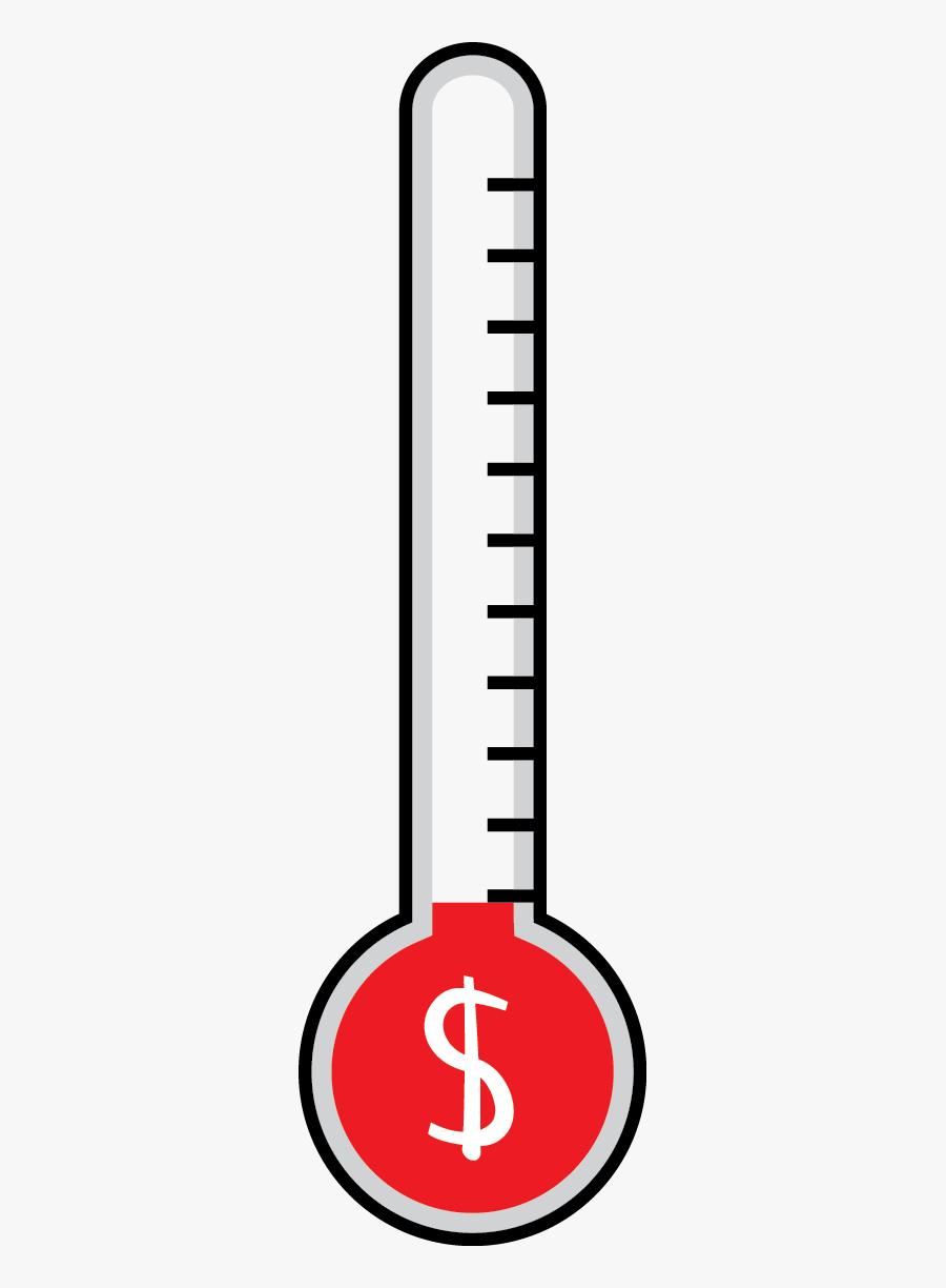 Transparent Goal Thermometer Png - Fundraising Thermometer Png, Transparent Clipart
