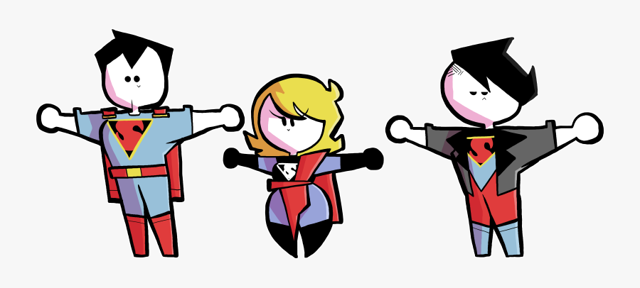 Superman, Supergirl And Superboy, Transparent Clipart