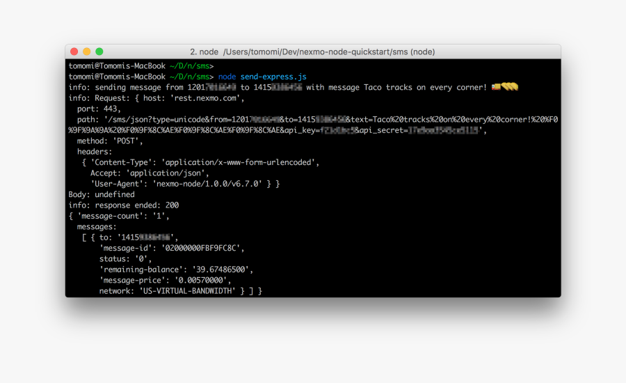 Response From Nexmo Sms Api, Transparent Clipart