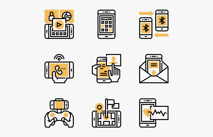 Smartphone Applications - Qr Code Vector Icon, Transparent Clipart