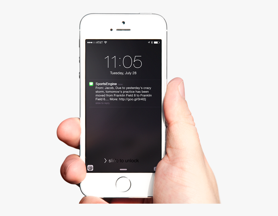 Texting Hand, Transparent Clipart