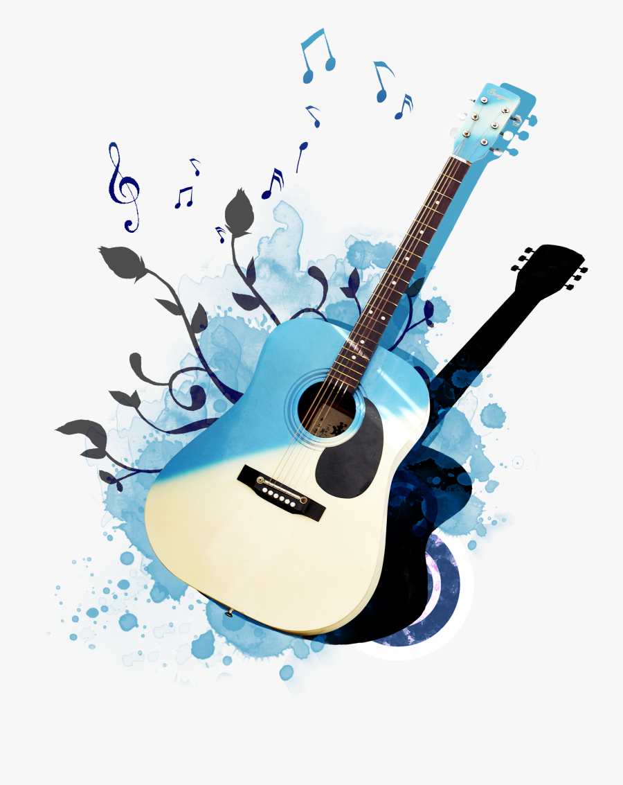Guitar Poster Psd Png Download Free Clipart - Fundo Violão Png, Transparent Clipart