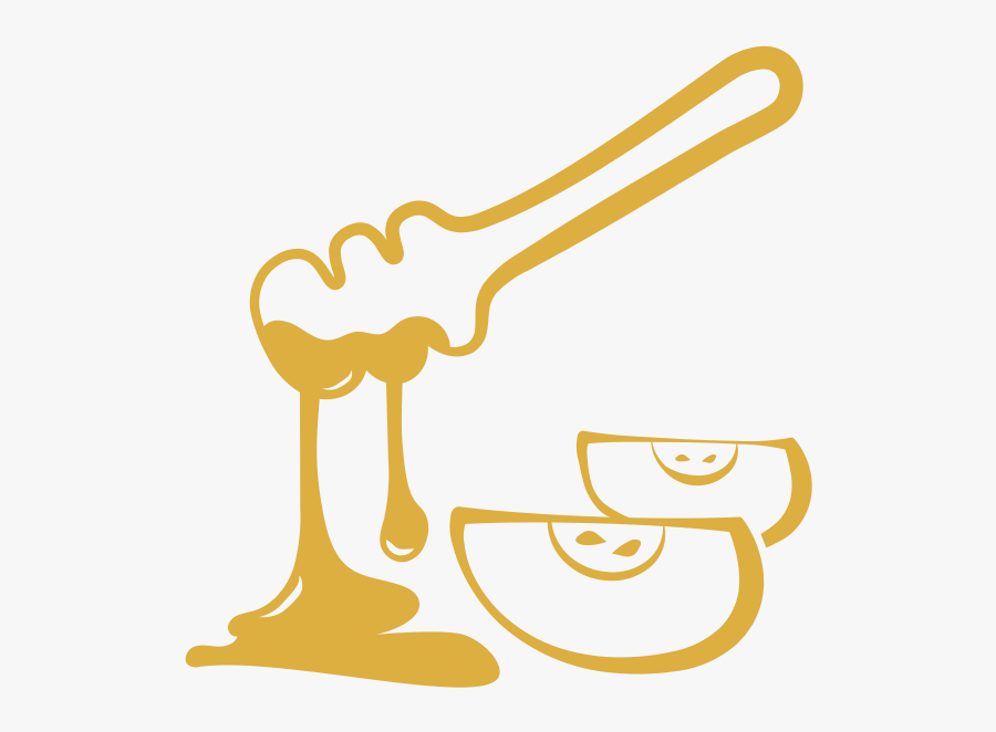 Apple And Honey, Transparent Clipart