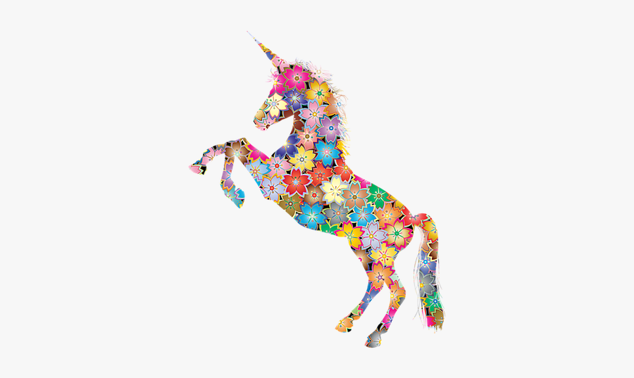 Unicorn, Horse, Flower, Florist, Narwhal, Mythical - Unicorn, Transparent Clipart