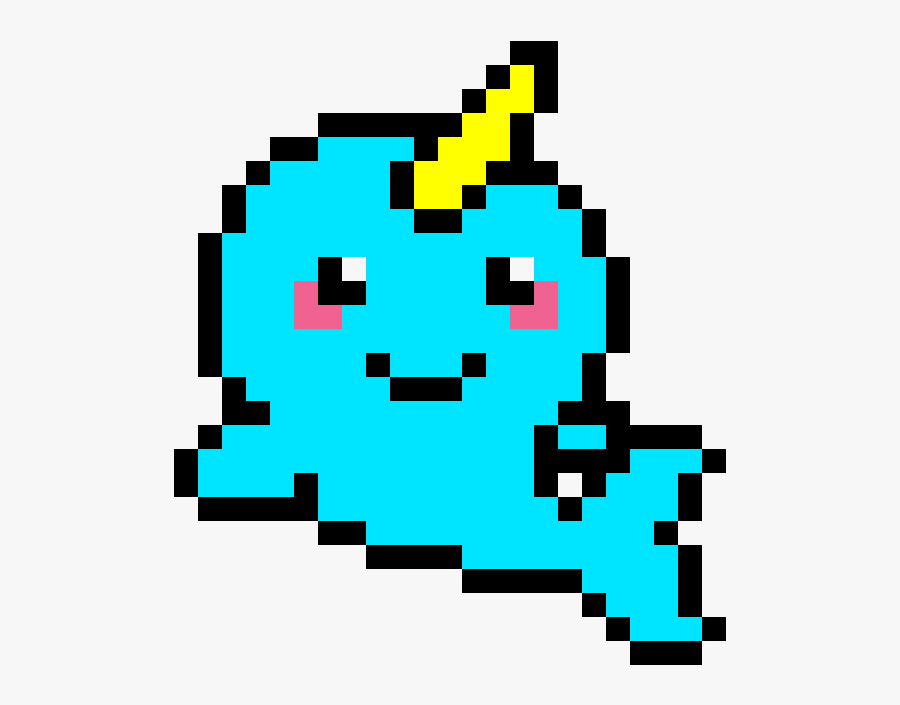 Pixel Art Narwhal , Png Download - Cute Pumpkin Pixel Art, Transparent Clipart