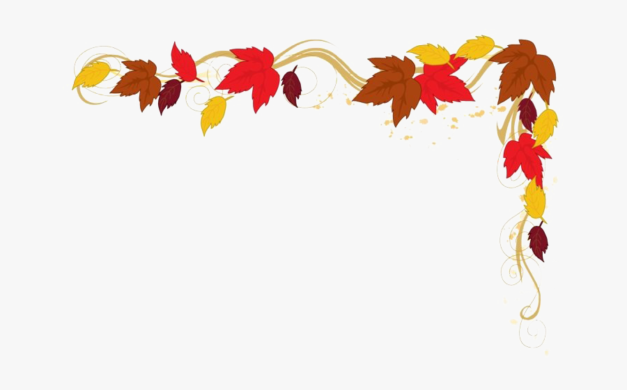 Fall Border Png Photos - Fall Leaves Corner Border, Transparent Clipart