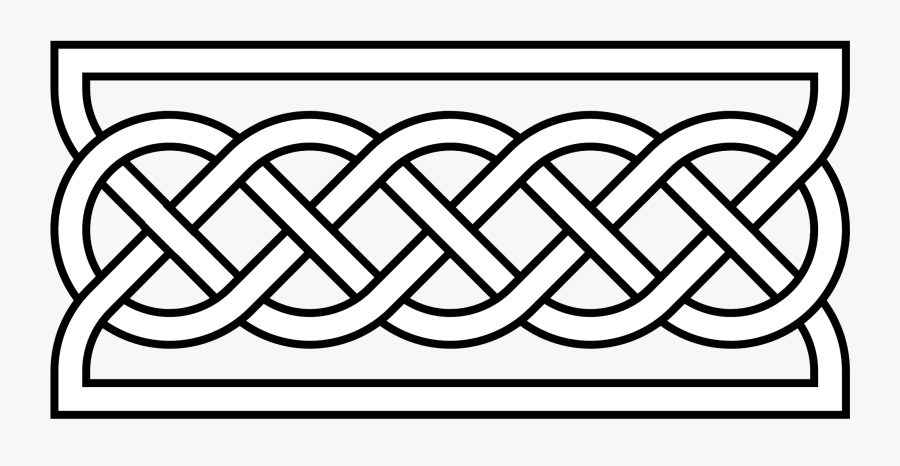 Clip Art File Bar Knot Basic - Black And White Celtic Knots, Transparent Clipart