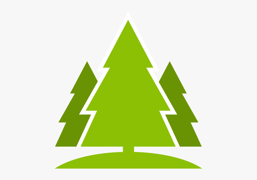 Three Pine Icon, Transparent Clipart