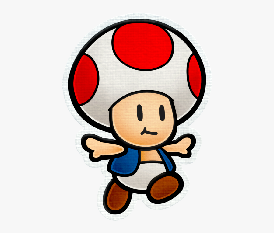 Toad Transparent Paper Mario - Paper Mario Color Splash Toad, Transparent Clipart