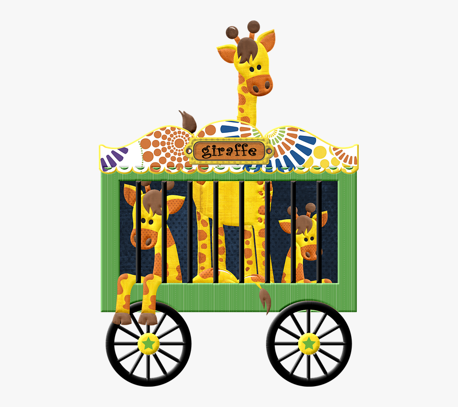 Animals, Giraffe, Circus, Zoo, Wildlife, Spotted - Circus Giraffe Png, Transparent Clipart