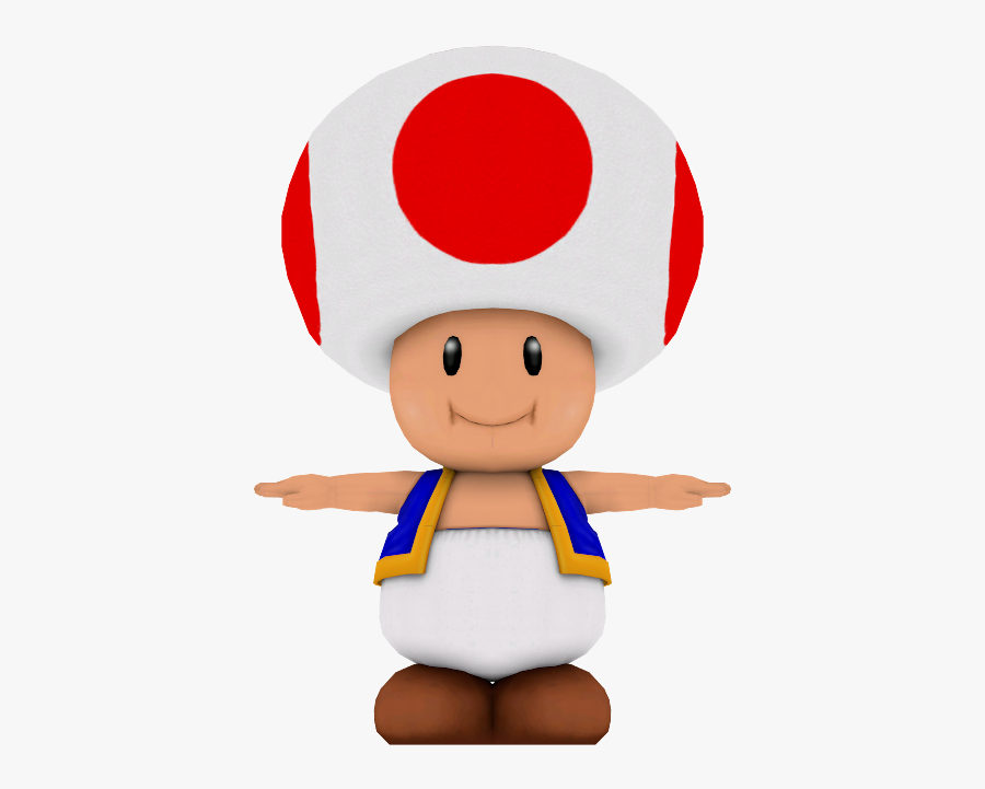 Download Zip Archive - Toad Mario T Pose, Transparent Clipart