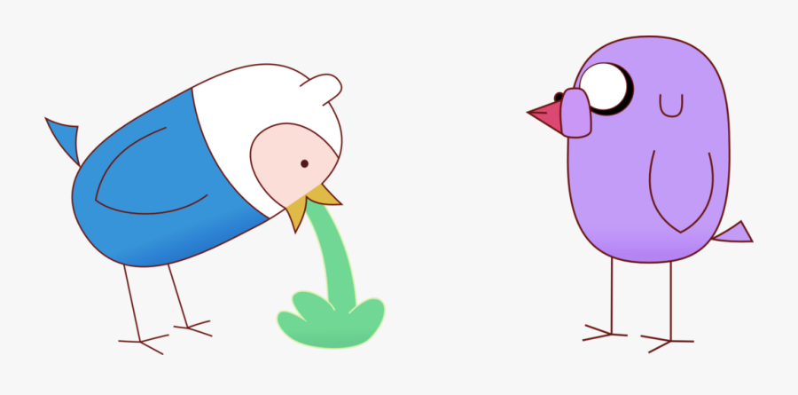 Finn And Jake Bird Vomit By Rockint765 - Jake And Finn Birds, Transparent Clipart