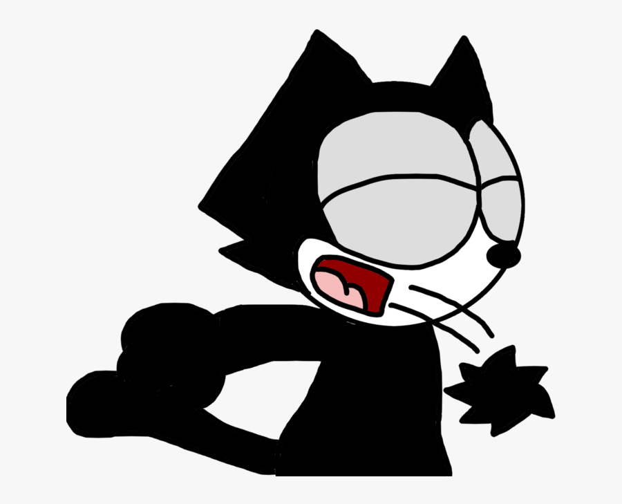 Felix Vomits A Hairball, Transparent Clipart