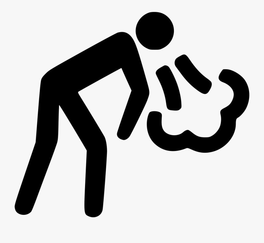 Vomiting - Coughing Icon, Transparent Clipart