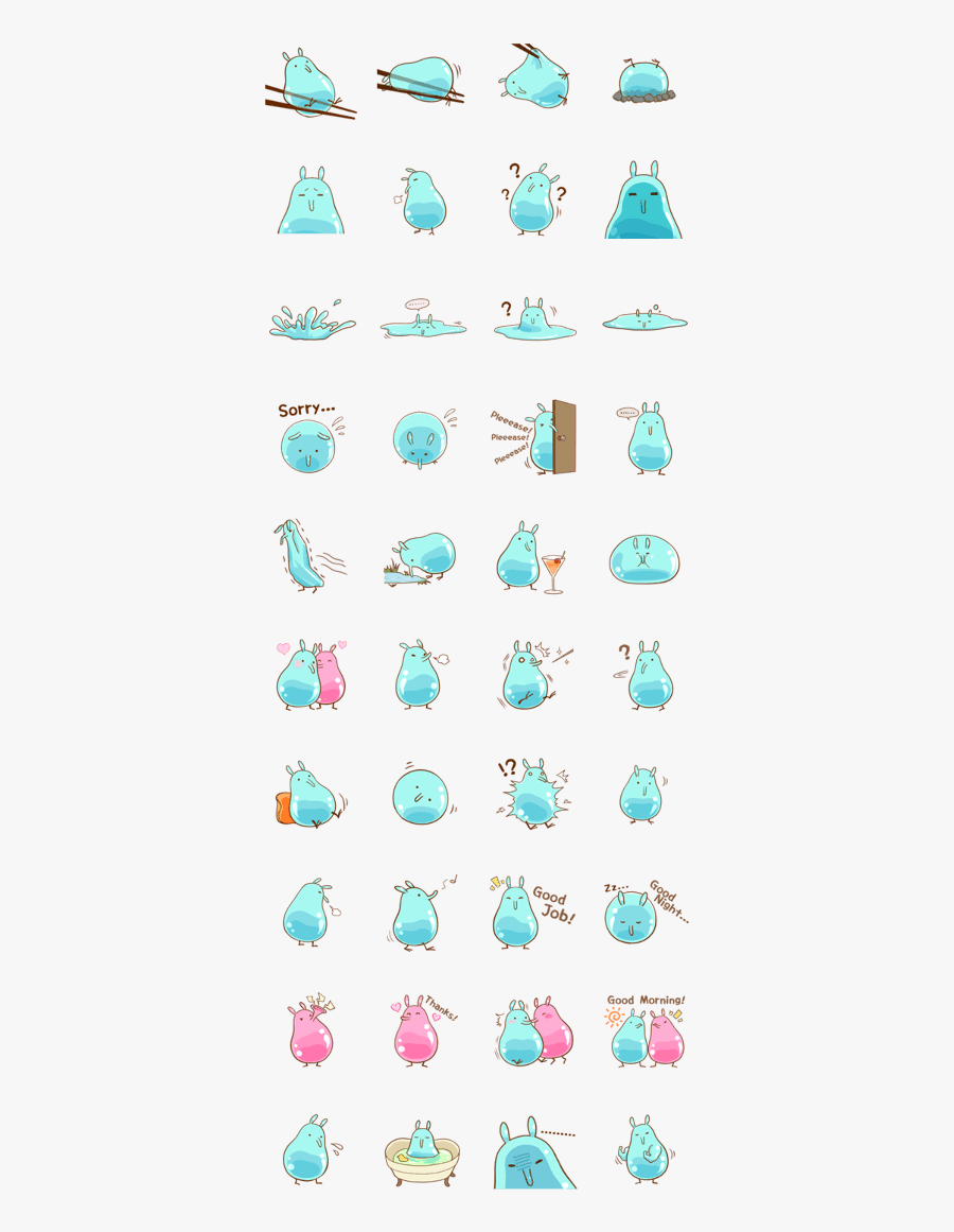 Water Balloon Rabbit File, Transparent Clipart