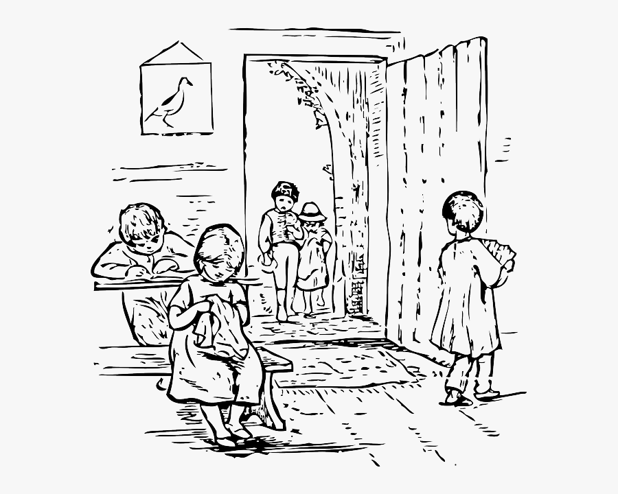 Library, School Children, Reading, Home, Guest - Late For School, Transparent Clipart