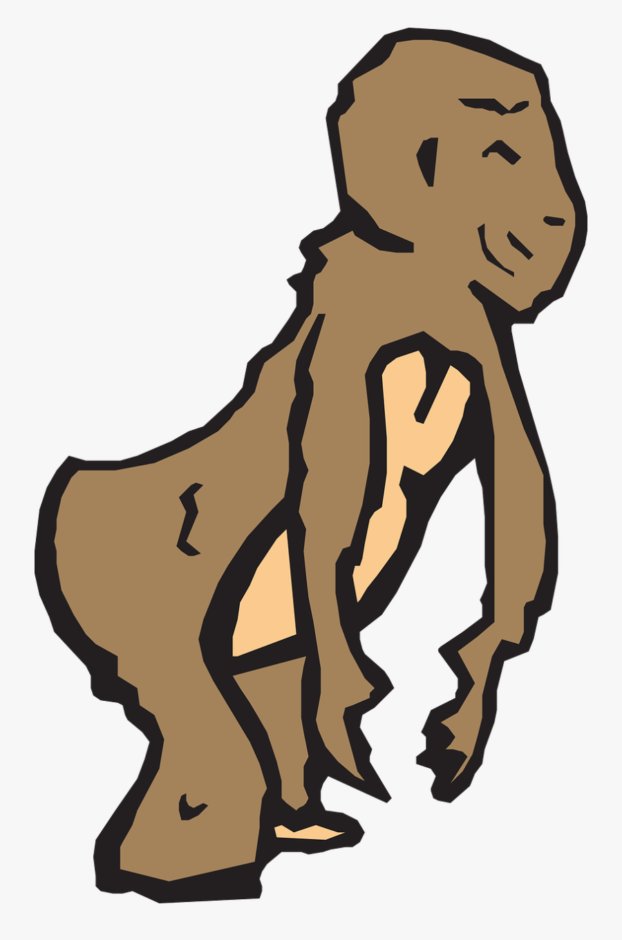 Strange Animal Leaning Free Picture - Clip Art, Transparent Clipart