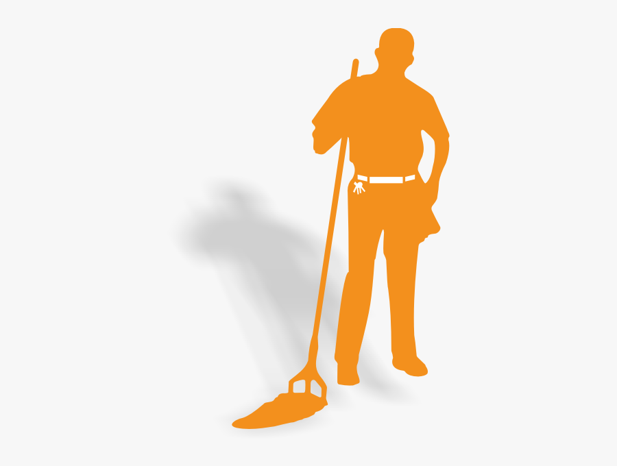 Silhouette Cleaner Clipart Black And White, Transparent Clipart