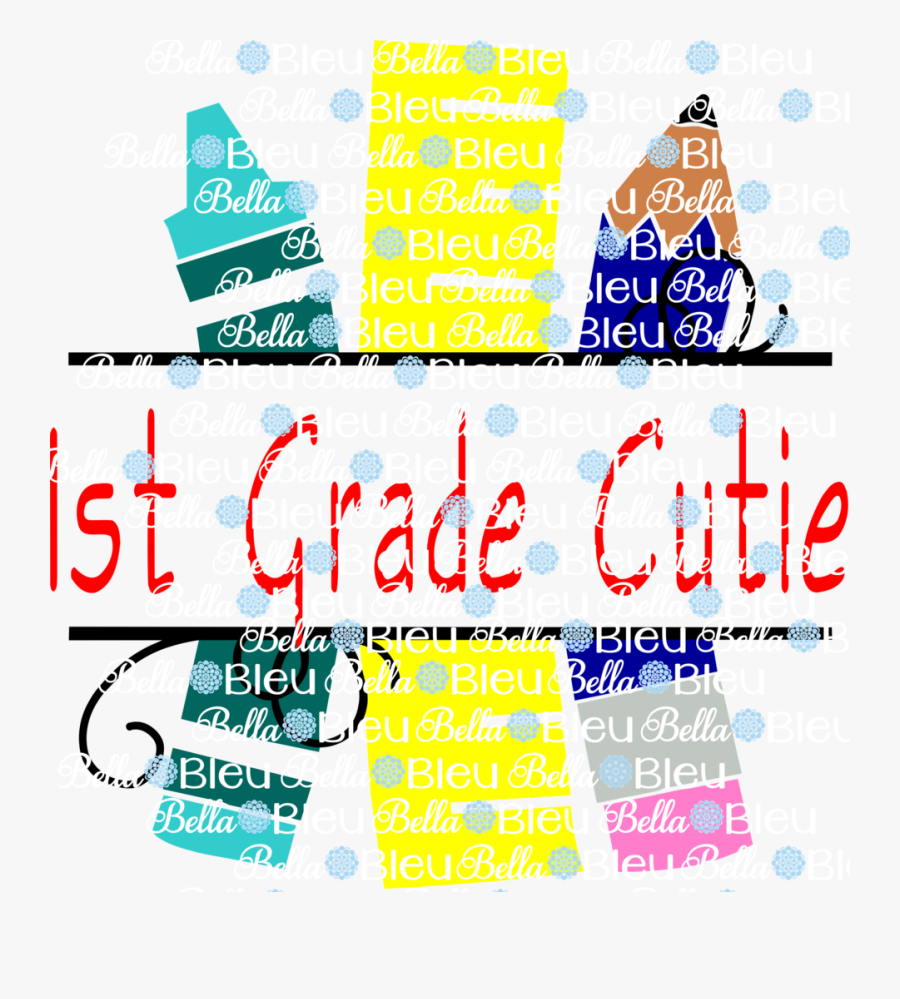 1st Grade Cutie Printable Back To School, Transparent Clipart