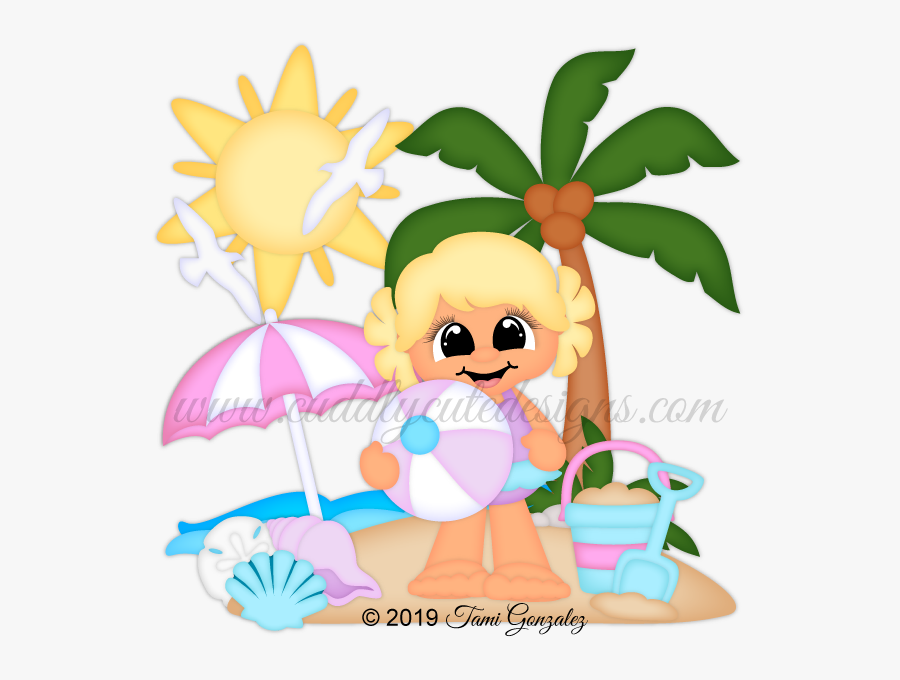 Beach Girl, Transparent Clipart