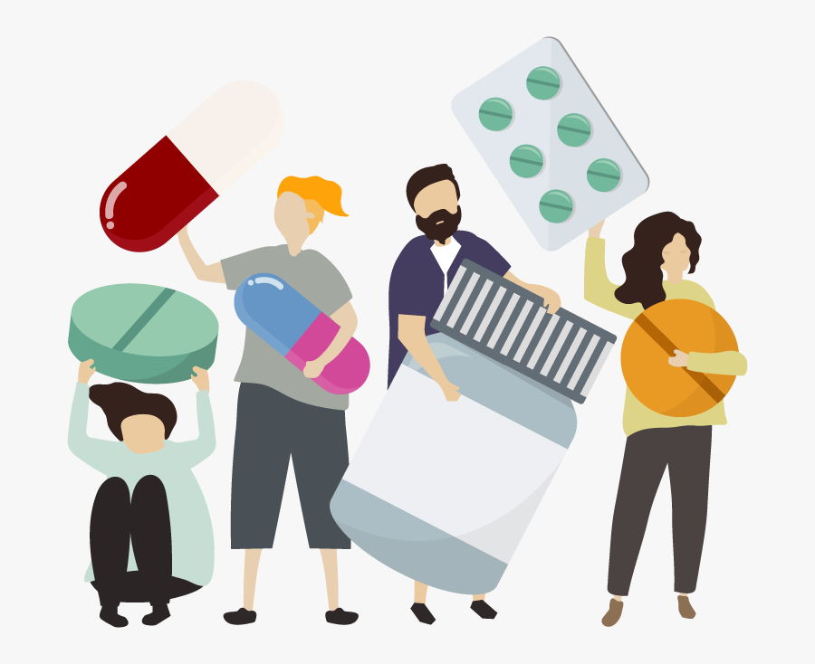 Pills Illustration, Transparent Clipart