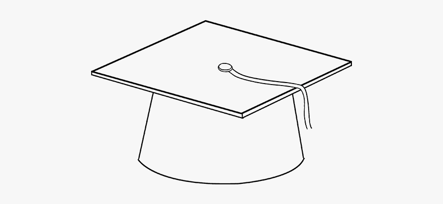 How To Draw Graduation Cap - Line Art, Transparent Clipart