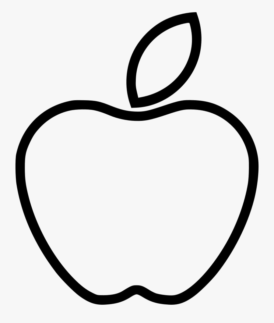 Apple Fruit Teaching Study Basic School - Line Art, Transparent Clipart